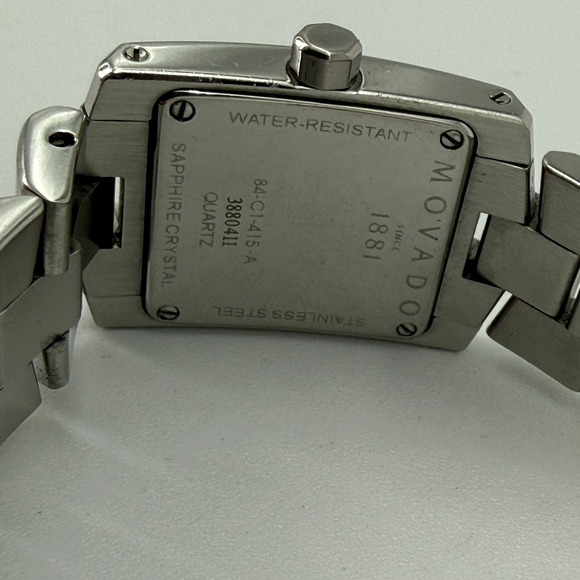 Movado Eliro 84-C1-415A Stainless Steel Ladies Quartz Watch Fits 6\